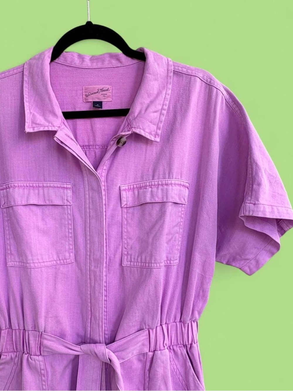 Utility Jumpsuit in Vibrant Lilac
